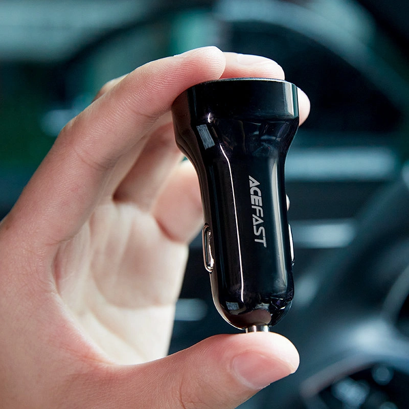 Acefast car charger 66W USB Type C / USB, PPS, Power Delivery, Quick Charge 4.0, AFC, FCP black (B4 black)eng