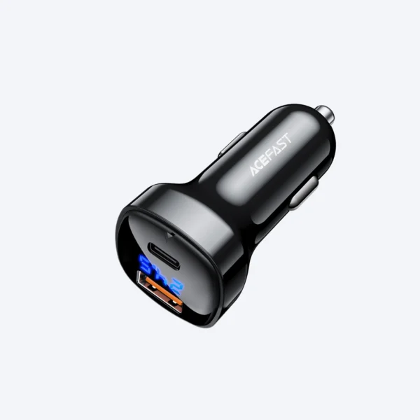 Acefast car charger 66W USB Type C / USB, PPS, Power Delivery, Quick Charge 4.0, AFC, FCP black (B4 black)eng