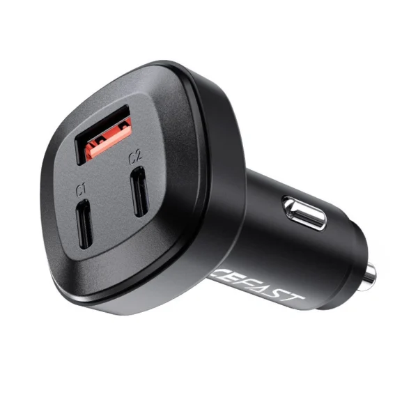 Acefast car charger 66W 2x USB Type C / USB, PPS, Power Delivery, Quick Charge 4.0, AFC, FCP, SCP black (B3 black)eng