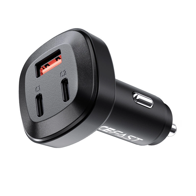Acefast car charger 66W 2x USB Type C / USB, PPS, Power Delivery, Quick Charge 4.0, AFC, FCP, SCP black (B3 black)eng