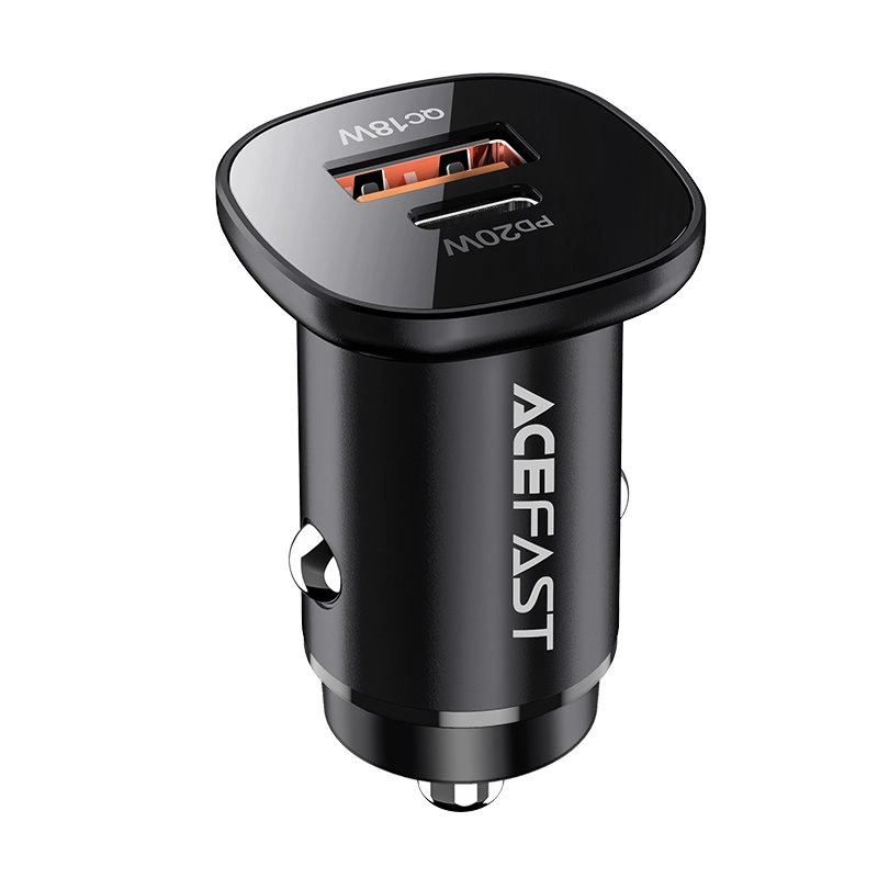 Acefast car charger 38W USB Type C / USB, PPS, Power Delivery, Quick Charge 3.0, AFC, FCP black (B1 black)eng