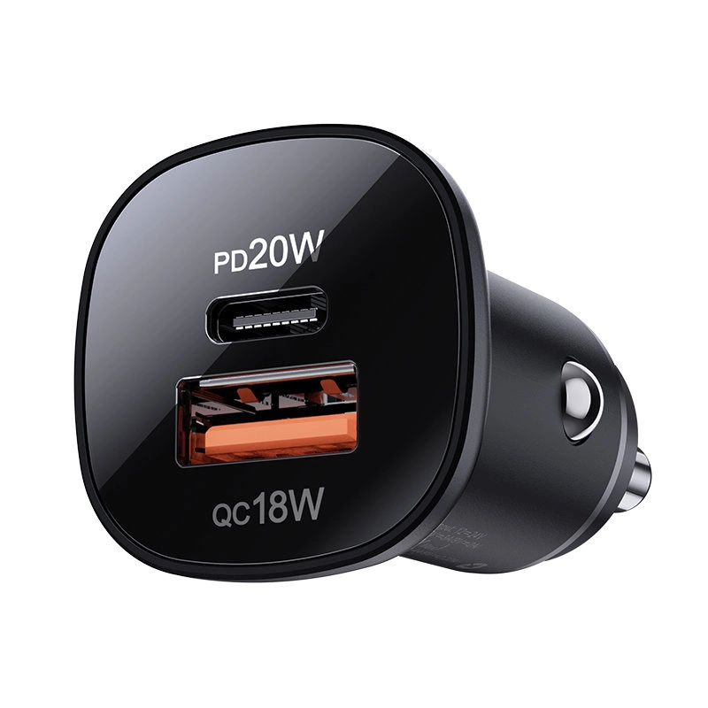 Acefast car charger 38W USB Type C / USB, PPS, Power Delivery, Quick Charge 3.0, AFC, FCP black (B1 black)eng