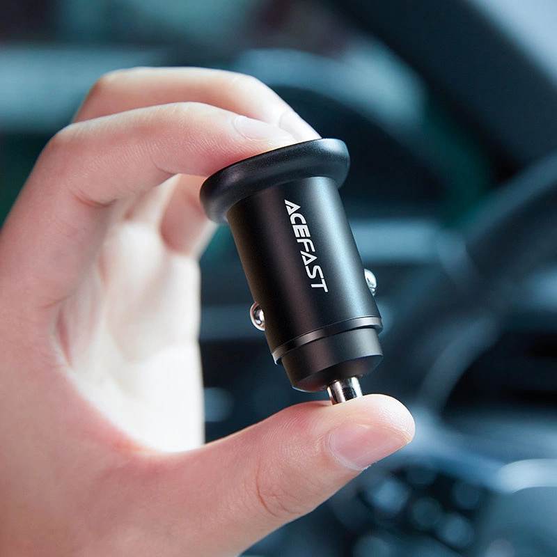 Acefast car charger 38W USB Type C / USB, PPS, Power Delivery, Quick Charge 3.0, AFC, FCP black (B1 black)eng