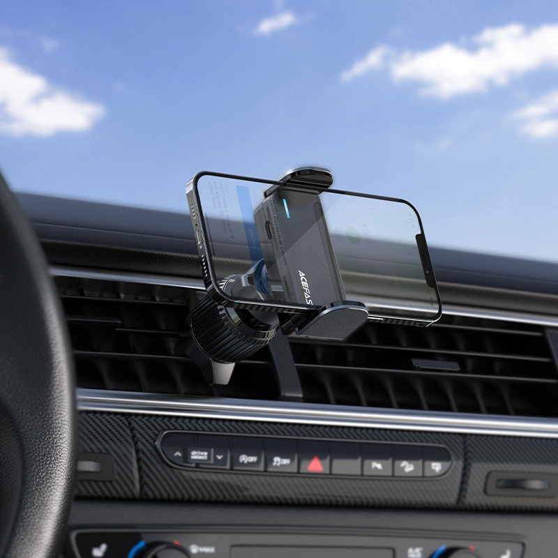 Acefast car automatic phone holder on the ventilation grille black (D9 black)eng