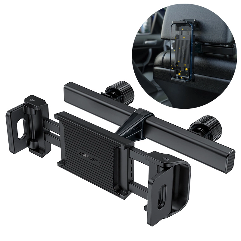 Acefast car headrest holder for phone and tablet (135-230mm wide) black (D8 black)eng