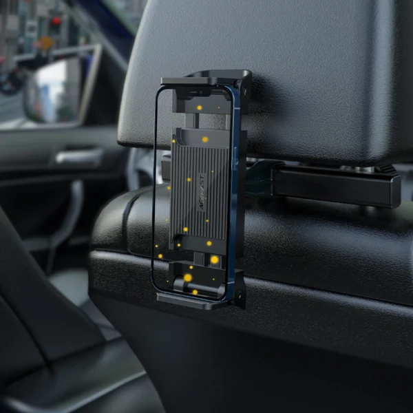 Acefast car headrest holder for phone and tablet (135-230mm wide) black (D8 black)eng