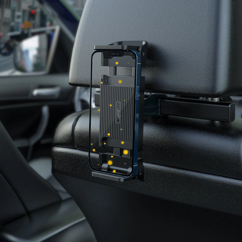 Acefast car headrest holder for phone and tablet (135-230mm wide) black (D8 black)eng