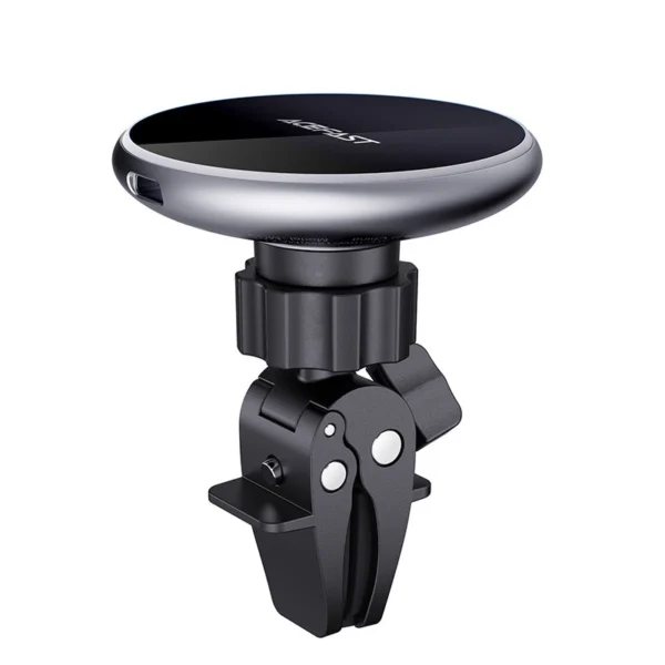 Acefast Qi 15W wireless car charger, magnetic phone holder for air vent, black (D3 black)eng