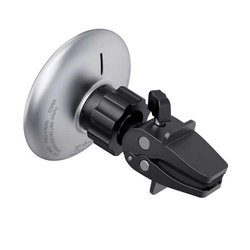 Acefast Qi 15W wireless car charger, magnetic phone holder for air vent, black (D3 black)eng