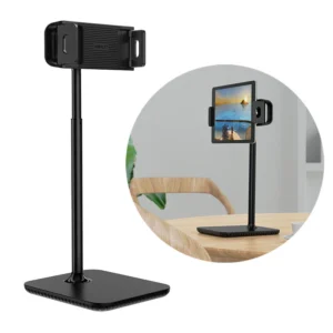 Acefast telescopic phone and tablet holder (135-230mm wide) for the desk 360 ° black (E4 black)eng