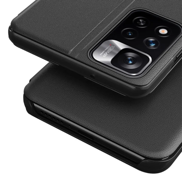 Eco Leather View Case elegant case with flip cover and stand function Xiaomi Redmi Note 11 Pro+ 5G (China) / 11 Pro 5G (China) / Mi11i HyperCharge / Poco X4 NFC 5G blackeng