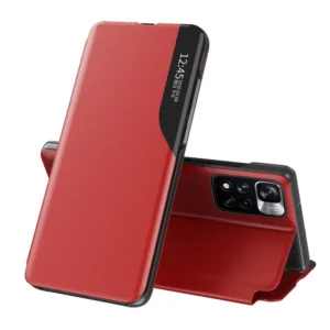 Eco Leather View Case Elegant Flip Cover with Stand Function Poco M4 Pro 5G Redeng