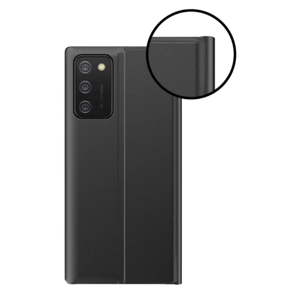 New Sleep Case cover with a stand function for Samsung Galaxy A03s (166.5) blackeng