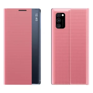 New Sleep Case cover with a flap function of the stand for Poco M4 Pro 5G pinkeng
