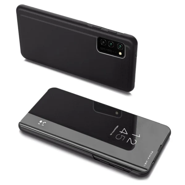 Clear View Case flip cover for Samsung Galaxy A03s (166.5) blackeng