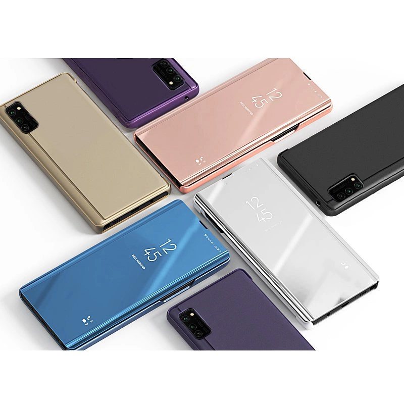 87695_5 Clear View Case flip cover for Samsung Galaxy A03s (166.5) blackeng