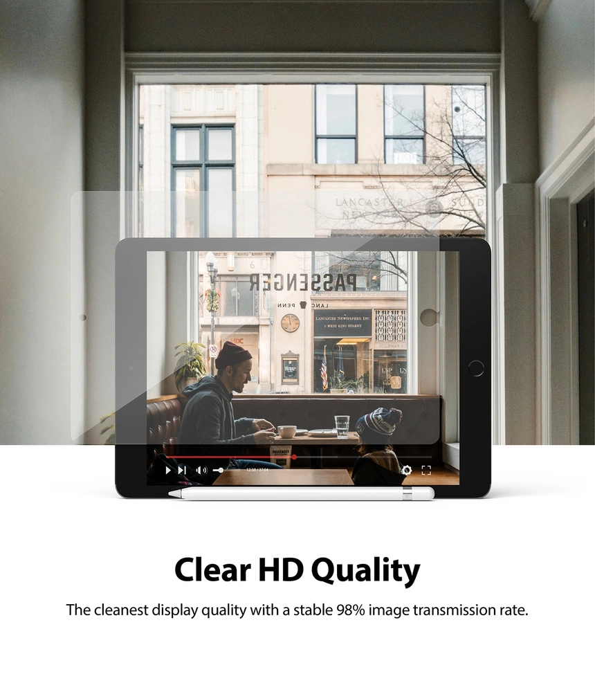 Ringke Invisible Defender ID Glass Tempered Glass for iPad 10.2 '' 2021eng