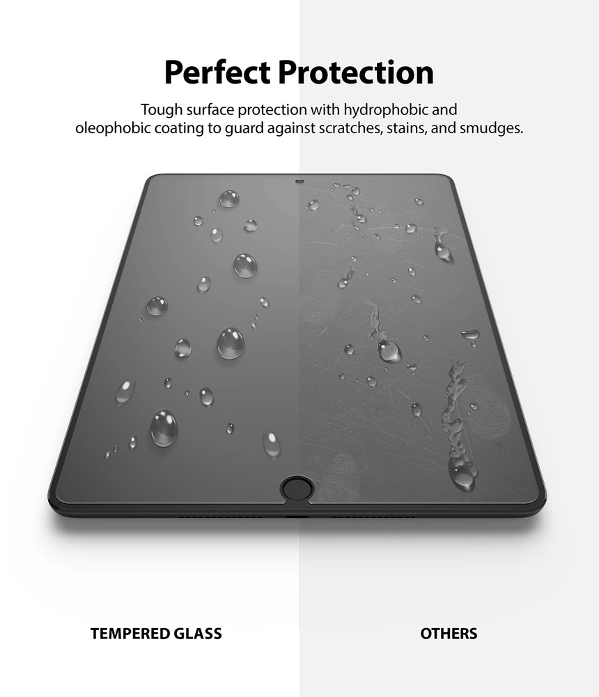 Ringke Invisible Defender ID Glass Tempered Glass for iPad 10.2 '' 2021eng