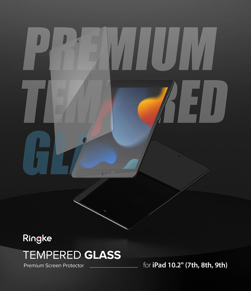 Ringke Invisible Defender ID Glass Tempered Glass for iPad 10.2 '' 2021eng