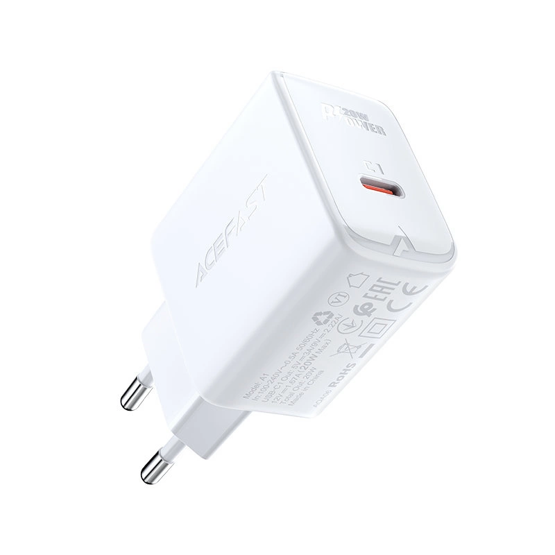 Acefast fast charger USB Type C 20W Power Delivery white (A1 EU white)eng