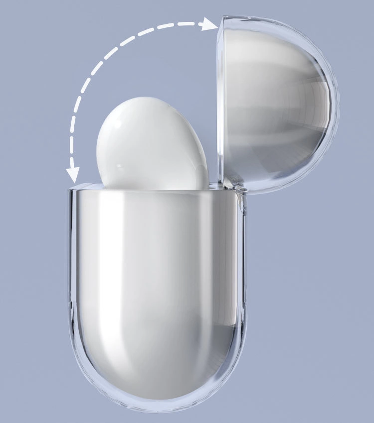 Case for AirPods 2 / AirPods 1 rigid, strong, transparent cover for headphones (case A)eng
