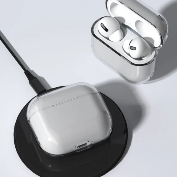 Case for AirPods 2 / AirPods 1 rigid, strong, transparent cover for headphones (case A)eng