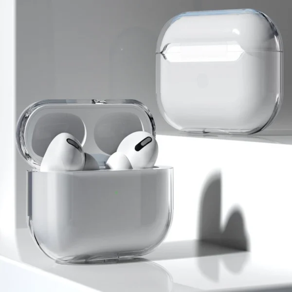 Case for AirPods 2 / AirPods 1 rigid, strong, transparent cover for headphones (case A)eng