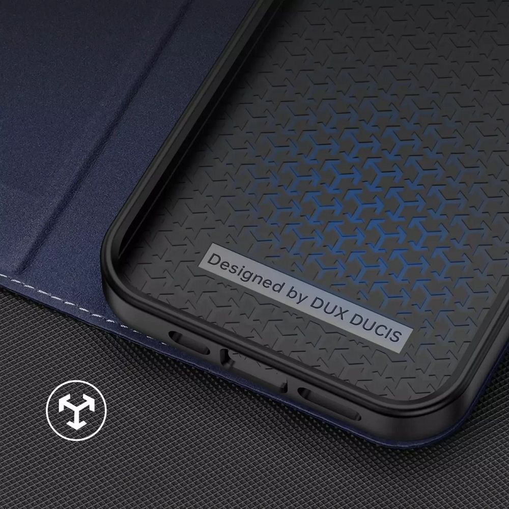 DUX DUCIS wallet case SKIN X2 for IPHONE 14 Pro Max blue