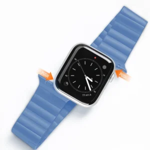 Dux Ducis Magnetic Strap Watch Strap 7/6/5/4/3/2 / SE (41/40 / 38mm) Magnetic Band Blue (Chain Version)eng