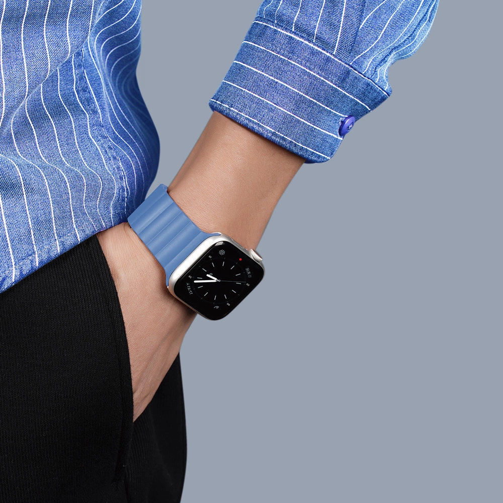 Dux Ducis Magnetic Strap Watch Strap 7/6/5/4/3/2 / SE (41/40 / 38mm) Magnetic Band Blue (Chain Version)eng