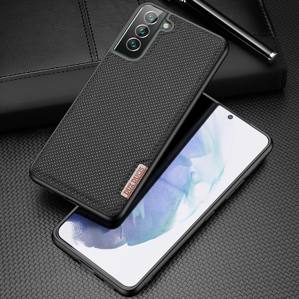 Dux Ducis Fino case cover, nylon material Samsung Galaxy S22 + (S22 Plus) blackeng