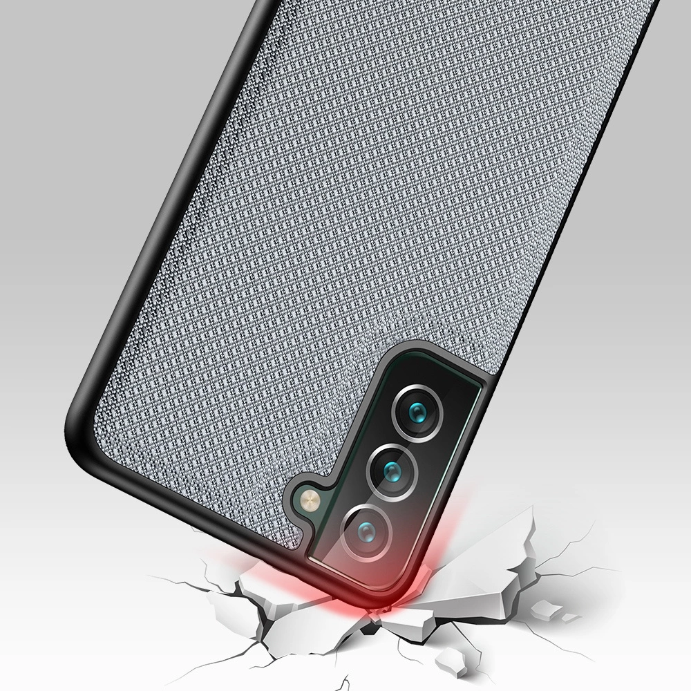 Dux Ducis Fino case is made of nylon material for Samsung Galaxy S22 + (S22 Plus) blueeng