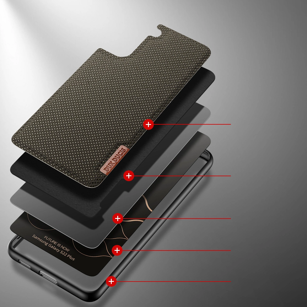 Dux Ducis Fino case is made of nylon material for Samsung Galaxy S22 + (S22 Plus) greeneng