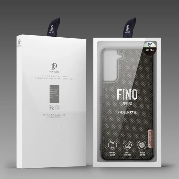 Dux Ducis Fino case is made of nylon material for Samsung Galaxy S22 + (S22 Plus) greeneng