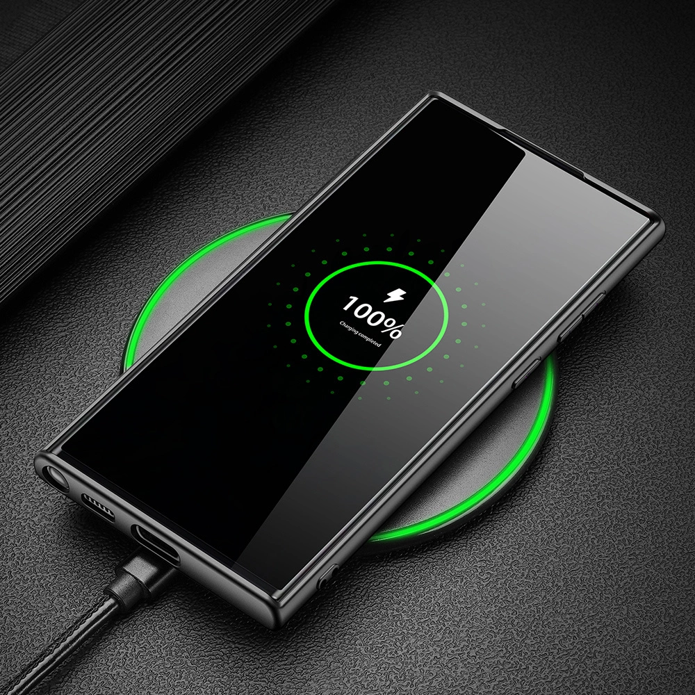 Dux Ducis Fino case is made of nylon material for Samsung Galaxy S22 Ultra blackeng