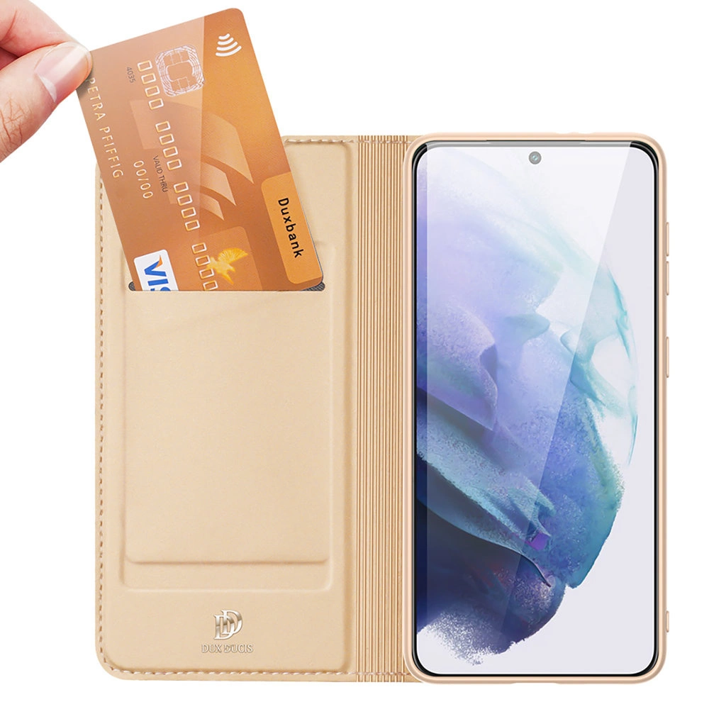 Dux Ducis Skin Pro Holster Cover Flip Cover for Samsung Galaxy S22 + (S22 Plus) goldeng