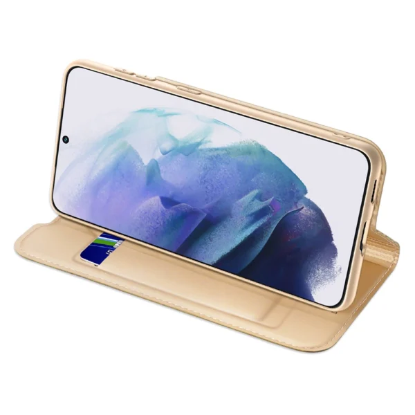 Dux Ducis Skin Pro Holster Cover Flip Cover for Samsung Galaxy S22 + (S22 Plus) goldeng