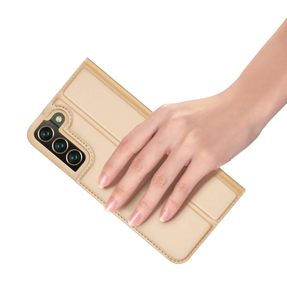 Dux Ducis Skin Pro Holster Cover Flip Cover for Samsung Galaxy S22 + (S22 Plus) goldeng