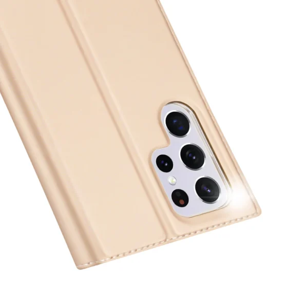 Dux Ducis Skin Pro Holster Cover for Samsung Galaxy S22 Ultra goldeng