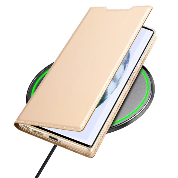 Dux Ducis Skin Pro Holster Cover for Samsung Galaxy S22 Ultra goldeng
