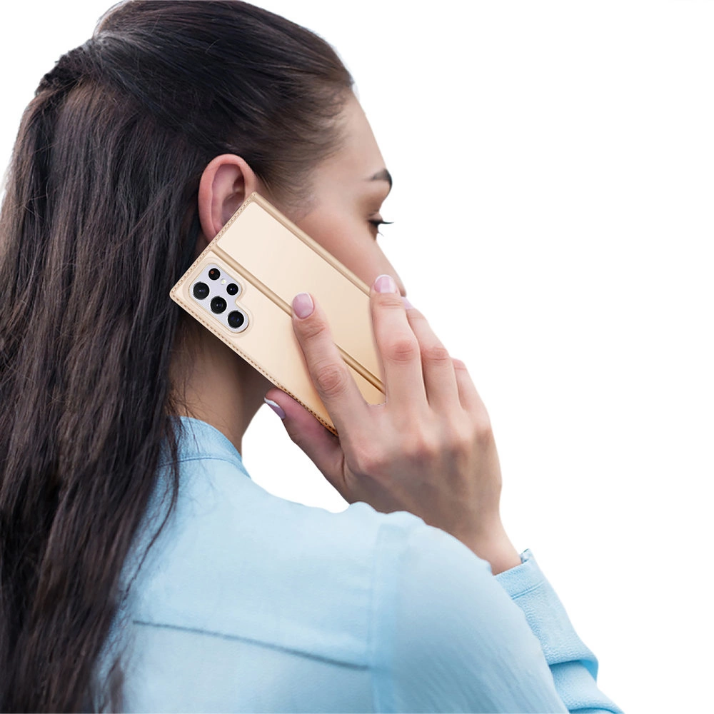 Dux Ducis Skin Pro Holster Cover for Samsung Galaxy S22 Ultra goldeng
