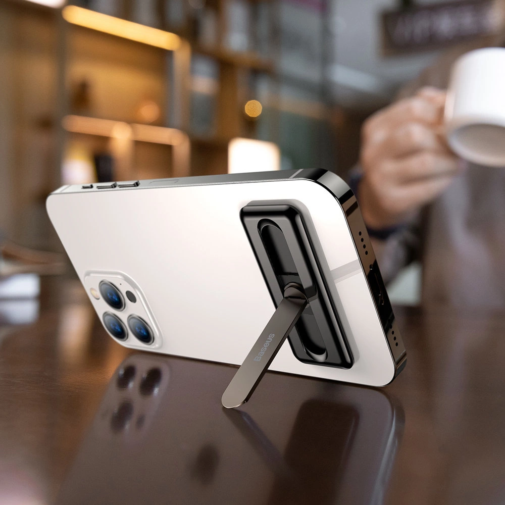 Baseus self-adhesive foldable phone stand black (LUXZ000001)eng