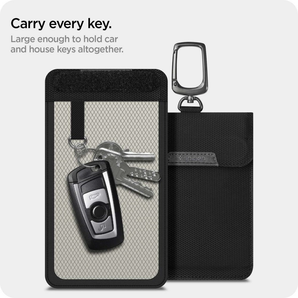 Anti-theft Spigen Pouch Keyless RFID Signal Blocker - blackeng