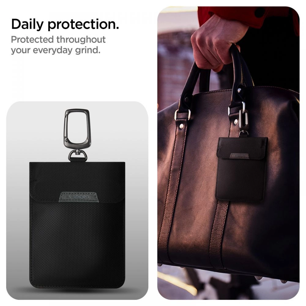 Anti-theft Spigen Pouch Keyless RFID Signal Blocker - blackeng