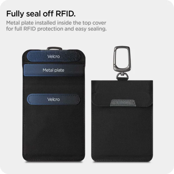 Anti-theft Spigen Pouch Keyless RFID Signal Blocker - blackeng