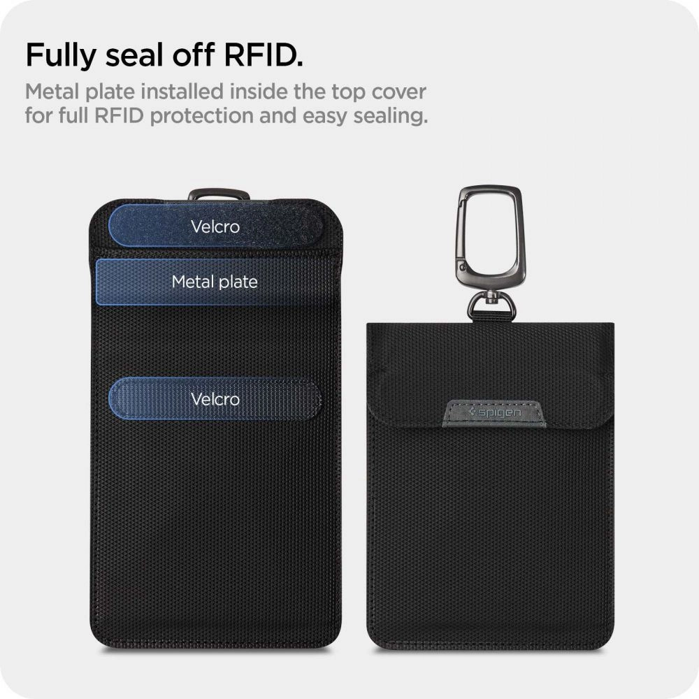 Anti-theft Spigen Pouch Keyless RFID Signal Blocker - blackeng