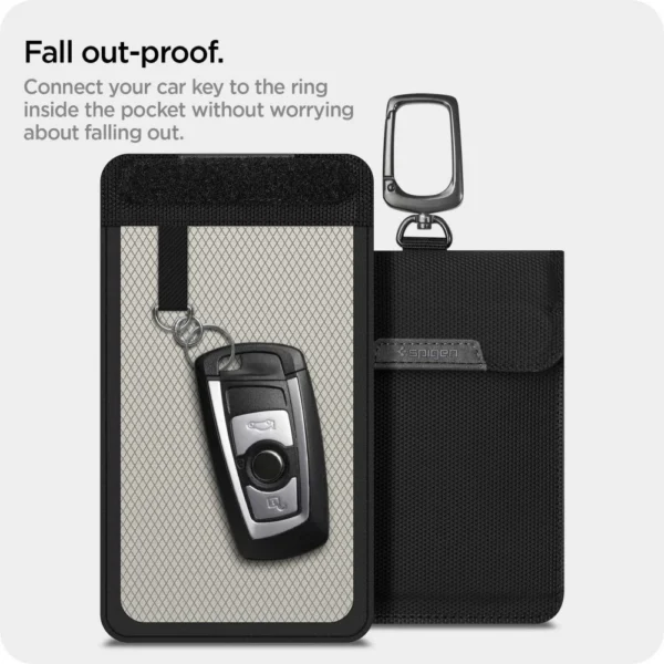 Anti-theft Spigen Pouch Keyless RFID Signal Blocker - blackeng