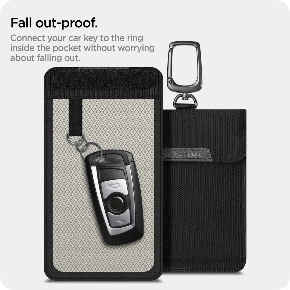 Anti-theft Spigen Pouch Keyless RFID Signal Blocker - blackeng