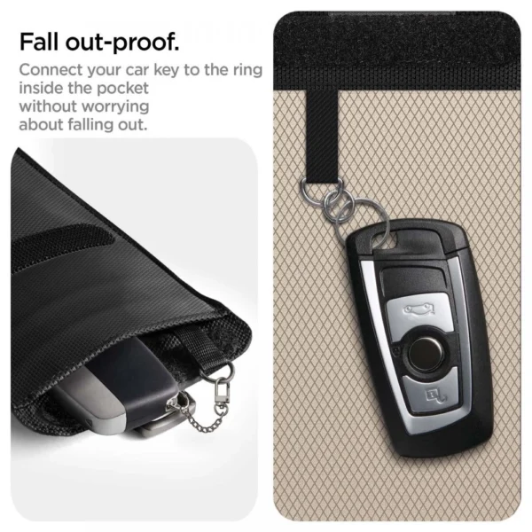 Anti-theft Spigen Pouch Keyless RFID Signal Blocker - blackeng