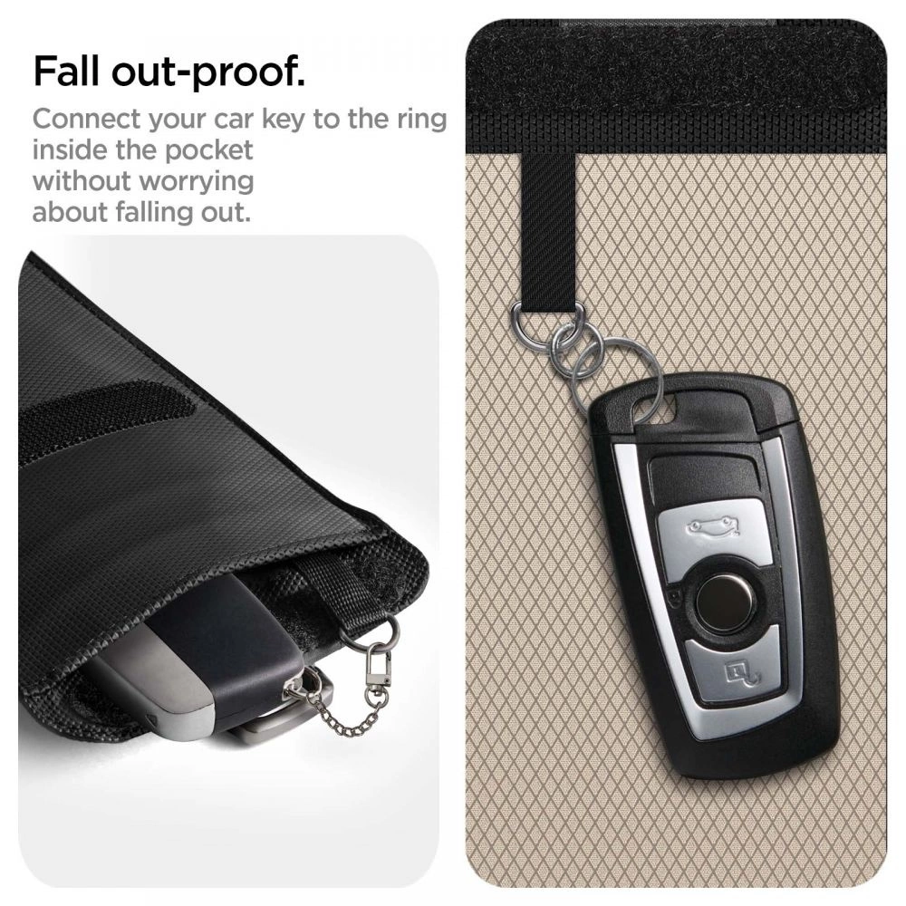 Anti-theft Spigen Pouch Keyless RFID Signal Blocker - blackeng
